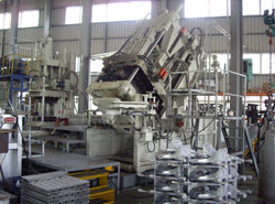 Gravity casting machine