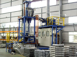 Low pressure casting machine