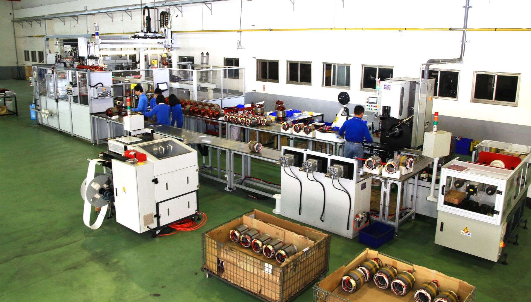IE3 automatic motor Winding/Wire insertion/ Coil shaping machineshaping and production line