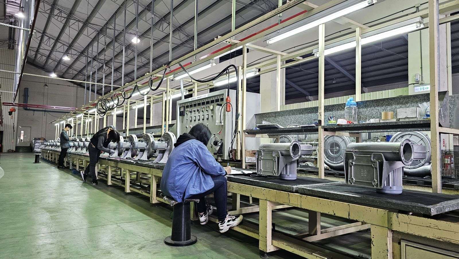 Blower assembly production line